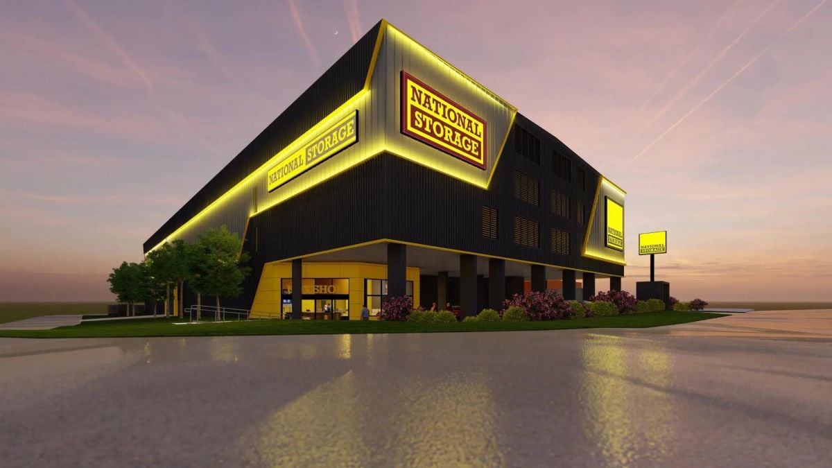 The new 9,960m² National Storage facility at Wynnum comprises four levels, providing 661 storage spaces and 119m² of retail space⁠.